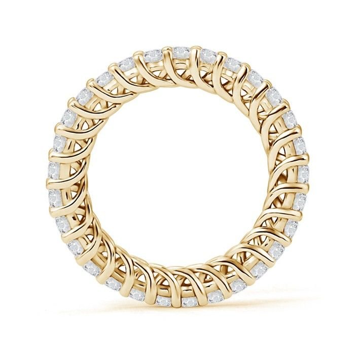 Yellow gold eternity band render